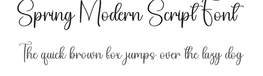 Spring Modern Script Font by creativeletter — Script Handwritten Font