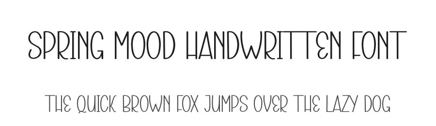 Spring Mood Handwritten Font by andikastudio — Display Font