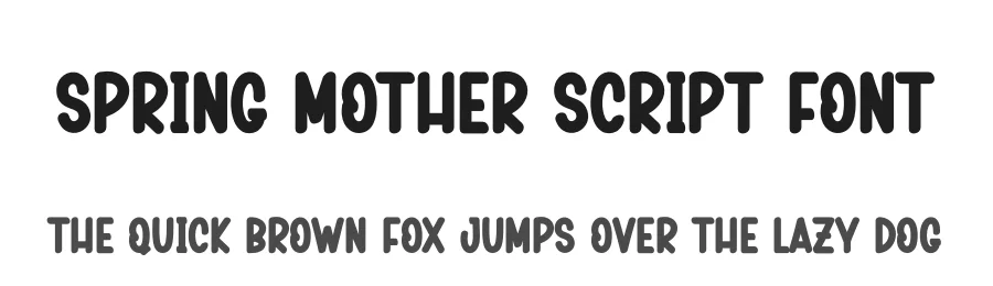 Spring Mother Script Font by creativeletter — Script Handwritten Font