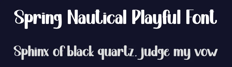 Spring Nautical Playful Font by andikastudio — Display Font — thumbnail 2