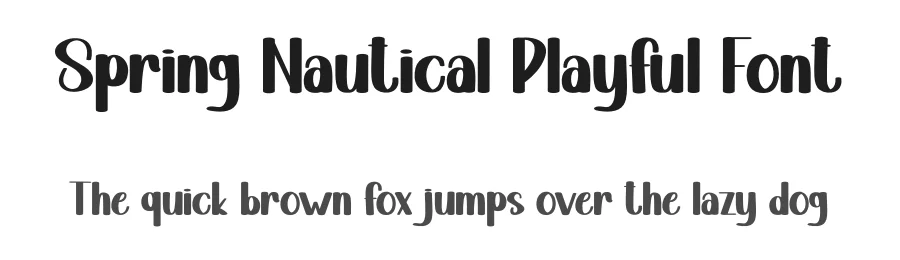 Spring Nautical Playful Font by andikastudio — Display Font