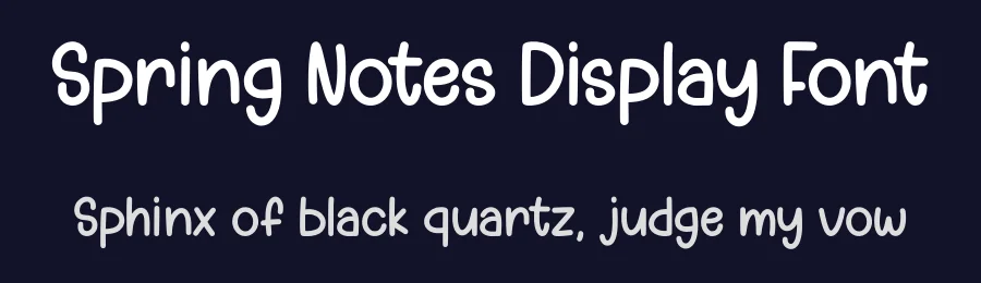 Spring Notes Display Font by Craftedtype — Decorative Font — thumbnail 2