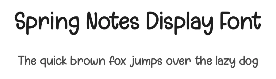Spring Notes Display Font by Craftedtype — Decorative Font