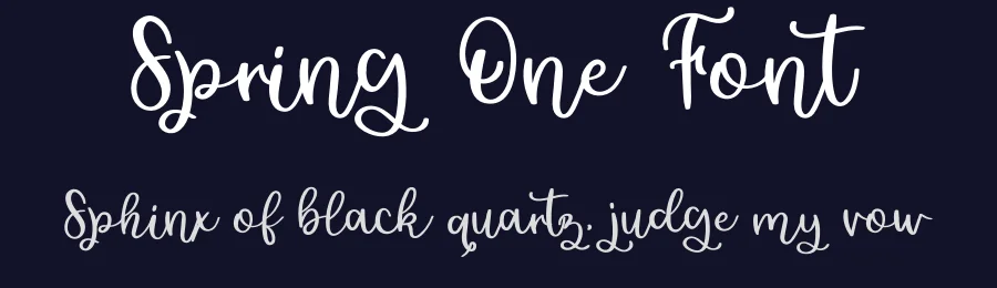 Spring One Font by sugiharto1790 — Script Handwritten Font — thumbnail 2