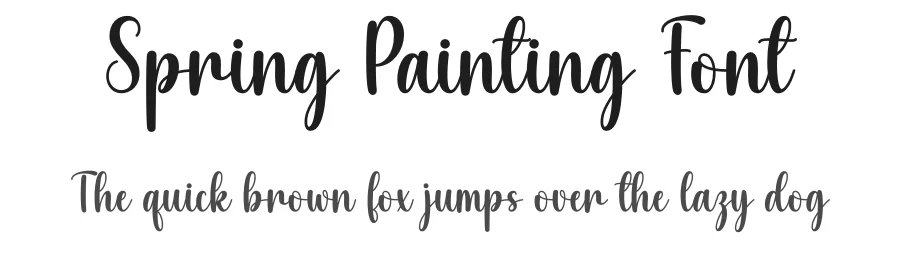 Spring Painting Font by DN Creative — Script Handwritten Font