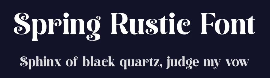 Spring Rustic Font by timelesstype.co — Display Font — thumbnail 2