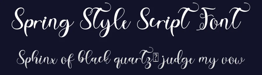 Spring Style Script Font by Yoga Letter — Script Handwritten Font — thumbnail 2