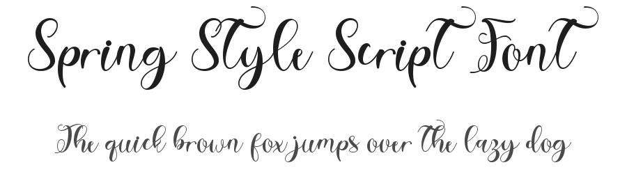 Spring Style Script Font by Yoga Letter — Script Handwritten Font