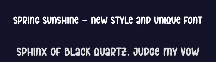 Spring Sunshine – New Style And Unique Font by andikastudio — Display Font — thumbnail 2