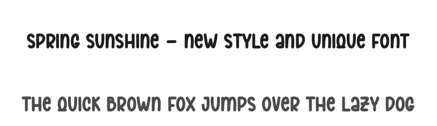 Spring Sunshine – New Style And Unique Font by andikastudio — Display Font