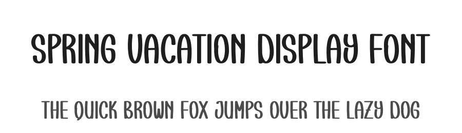 Spring Vacation Display Font by creativeletter — Script Handwritten Font