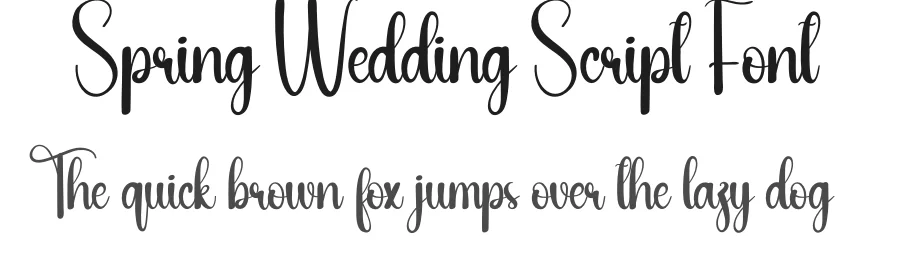 Spring Wedding Script Font by andikastudio — Script Handwritten Font