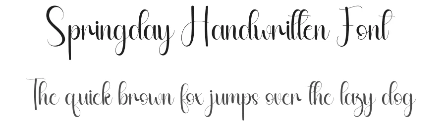 Springday Handwritten Font by andikastudio — Script Handwritten Font
