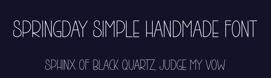 Springday Simple Handmade Font by andikastudio — Display Font — thumbnail 2