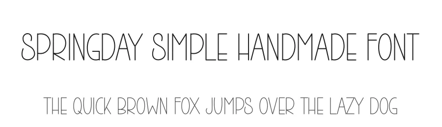 Springday Simple Handmade Font by andikastudio — Display Font