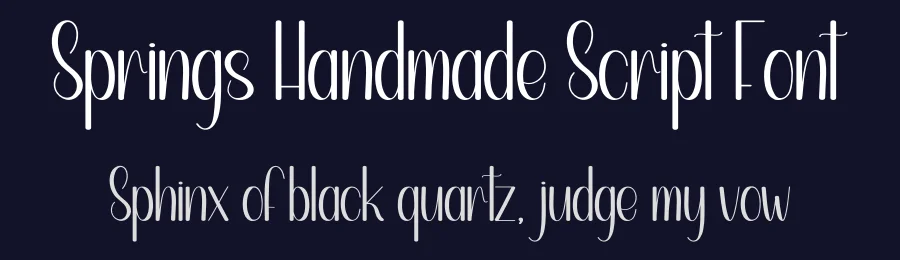 Springs Handmade Script Font by andikastudio — Display Font — thumbnail 2
