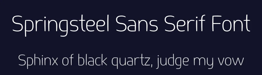 Springsteel Sans Serif Font by Paragraph — Sans Serif Font — thumbnail 2