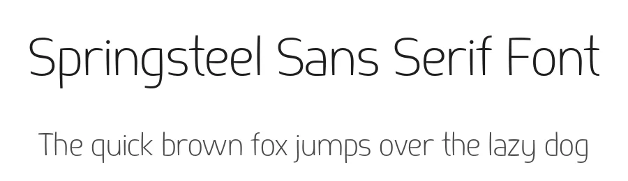 Springsteel Sans Serif Font by Paragraph — Sans Serif Font