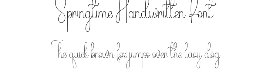 Springtime Handwritten Font by andikastudio — Script Handwritten Font