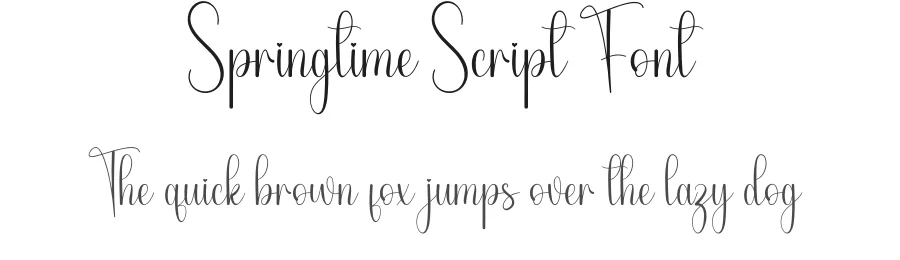 Springtime Script Font by andikastudio — Script Handwritten Font