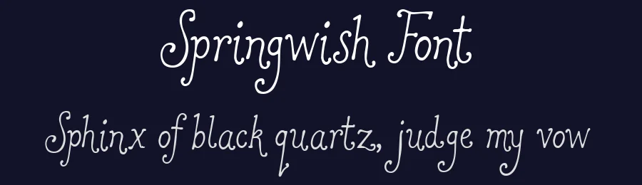 Springwish Font by letterhanna — Script Handwritten Font — thumbnail 2