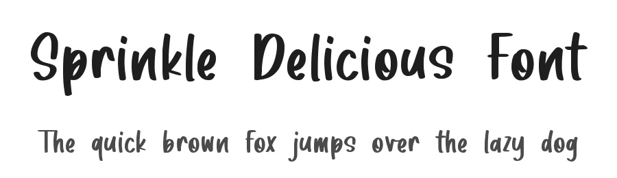 Sprinkle Delicious Font by qwrtype — Script Handwritten Font