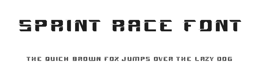 Sprint Race Font by noahtype — Display Font