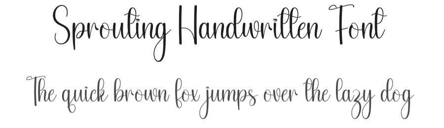 Sprouting Handwritten Font by andikastudio — Script Handwritten Font