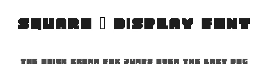 Squaro โ Display Font by albabilham โ Display Font