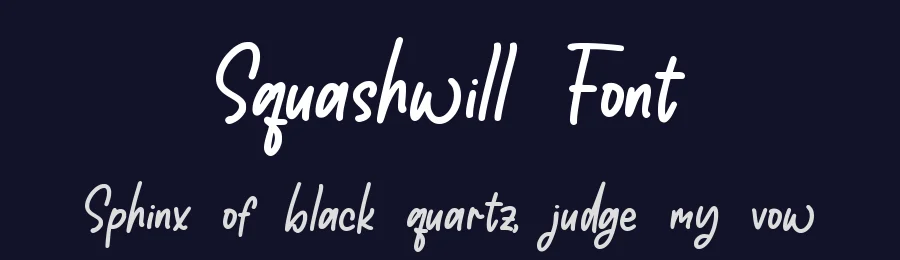 Squashwill Font by qwrtype — Script Handwritten Font — thumbnail 2