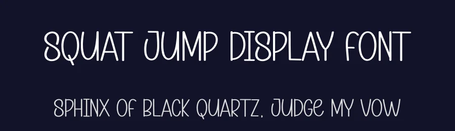Squat Jump Display Font by andikastudio — Display Font — thumbnail 2