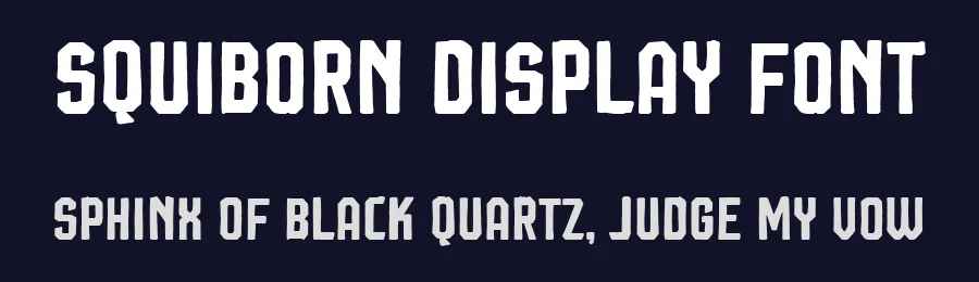 Squiborn Display Font by Letterhend Studio — Sans Serif Font — thumbnail 2