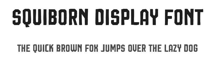 Squiborn Display Font by Letterhend Studio — Sans Serif Font