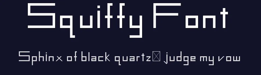 Squiffy Font by Aaliyah Burkhart — Display Font — thumbnail 2