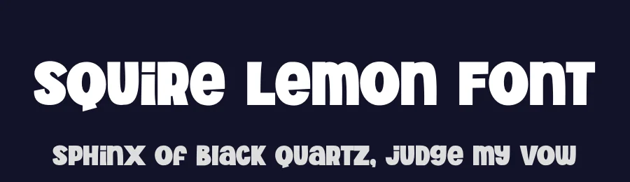 Squire Lemon Font by SlideShoot — Display Font — thumbnail 2