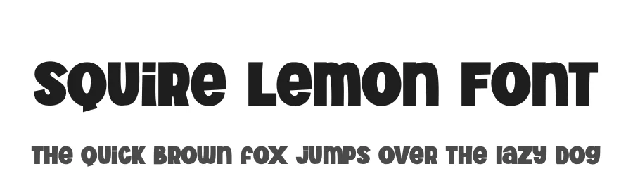 Squire Lemon Font by SlideShoot — Display Font