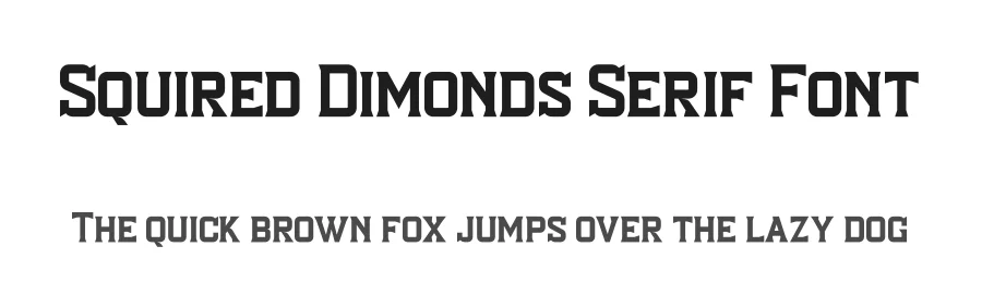 Squired Dimonds Serif Font by Storytype — Serif Font