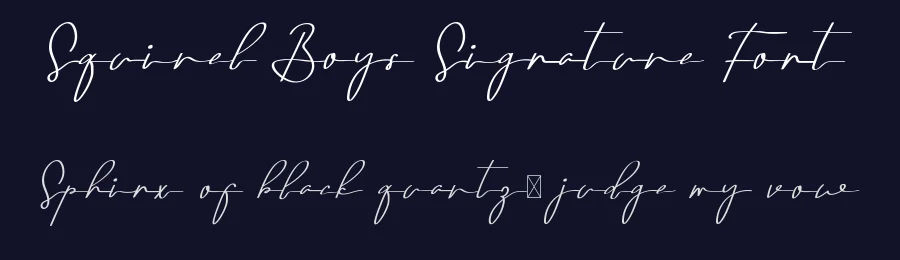 Squirel Boys Signature Font by edricstudio — Script Handwritten Font — thumbnail 2