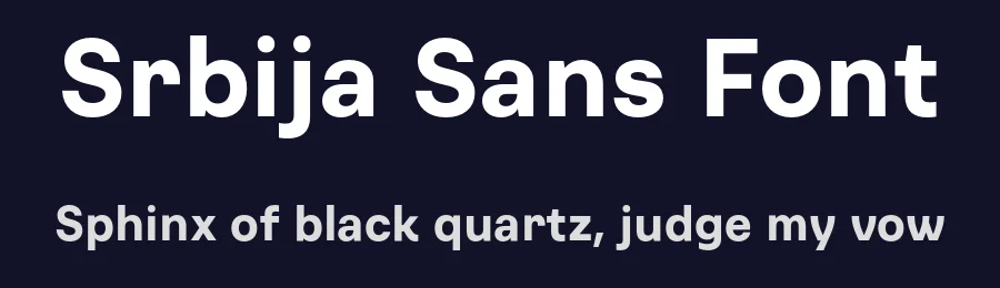 Srbija Sans Font by Vedran Erakovic — Sans Serif Font — thumbnail 2