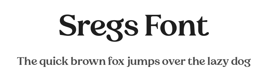 Sregs Font by Propertype — Serif Font