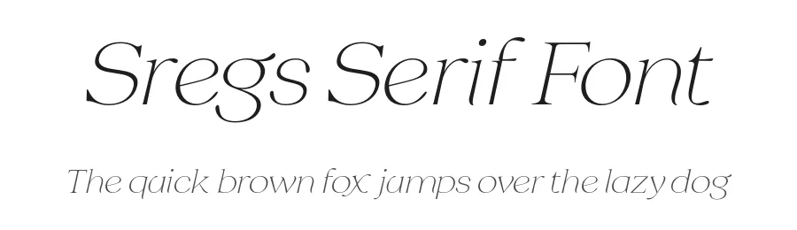 Sregs Serif Font by Propertype — Serif Font