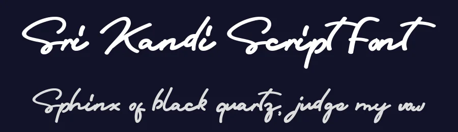 Sri Kandi Script Font by arendxstudio — Script Handwritten Font — thumbnail 2