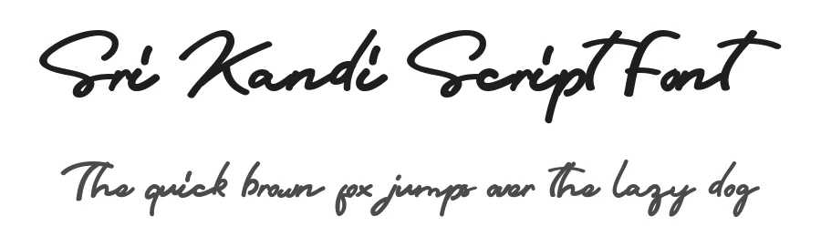 Sri Kandi Script Font by arendxstudio — Script Handwritten Font