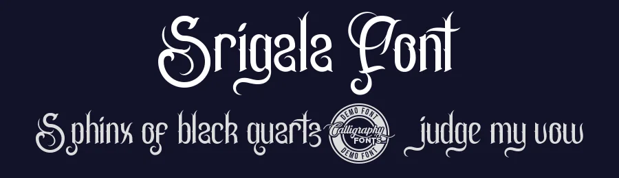 Srigala Font by CalligraphyFonts.net — Display Font — thumbnail 2