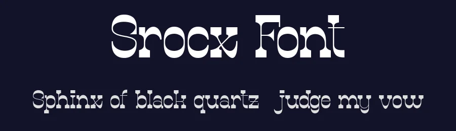 Srocx Font by Flawless And Co — Slab Serif Font — thumbnail 2