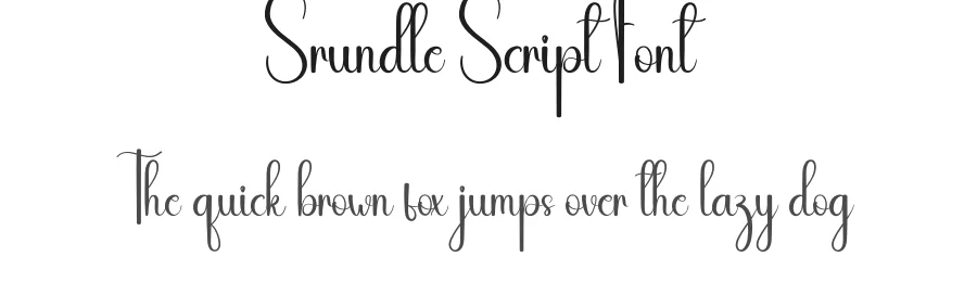 Srundle Script Font by andikastudio — Script Handwritten Font