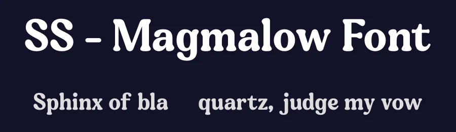 SS – Magmalow Font by Second Son Radiance — Serif Font — thumbnail 2