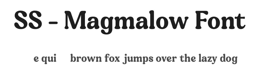 SS – Magmalow Font by Second Son Radiance — Serif Font