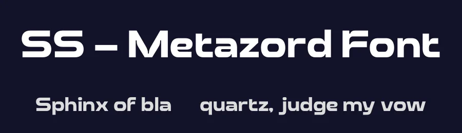 SS – Metazord Font by Second Son Radiance — Sans Serif Font — thumbnail 2