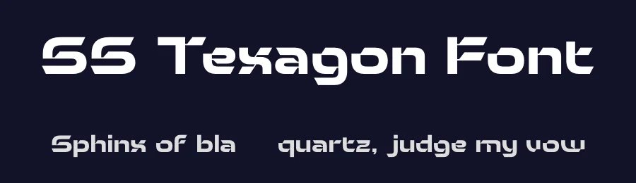 SS Texagon Font by Second Son Radiance — Display Font — thumbnail 2